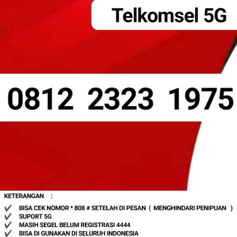 Simpati 1975 Nomor Cantik Simpati Seri Tahun Lahir 1975 Simpati Kembar 2323 Simpati Telkomsel 1975