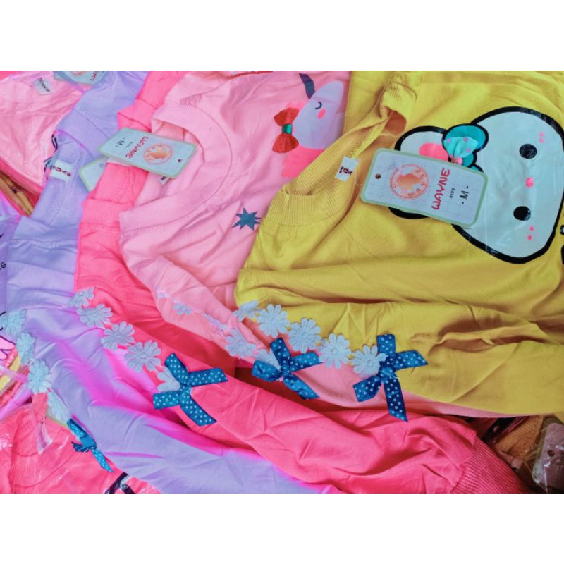 1-10tahun sweater kaos lengan panjang import anak perempuan cewek usia 1 2 3 4 5 6 7 8 9 10tahun