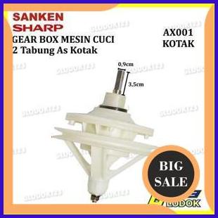 Gearbox Gerbox Mesin Cuci 2 Tabung SHARP SANKEN Gear Box AS Kotak onderdil 29M4R23