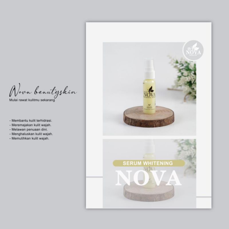 NOVA BEAUTYSKIN_ECERAN SERUM WHITENING_SKINCARE WANITA_PERAWATAN WAJAH WANITA_KECANTIKAN WAJAH_SKINC