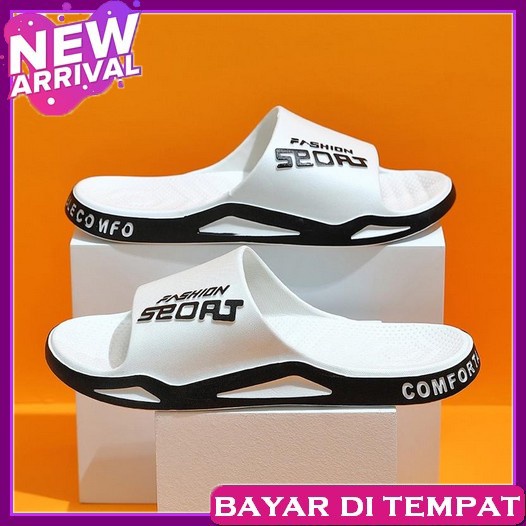 Sandal Pria Distro Keren Sendal Dewasa Casual Cowok Lebaran 2023 Sandal Pria Sandal Selop Pri