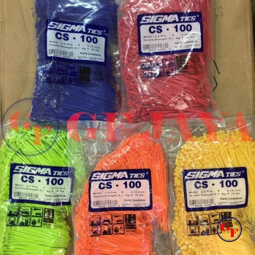 

Terlaris Kabel Ties Sigma Cs 100 Isi 1000 5 Macam Warna Dipilih Saja Cable Tie