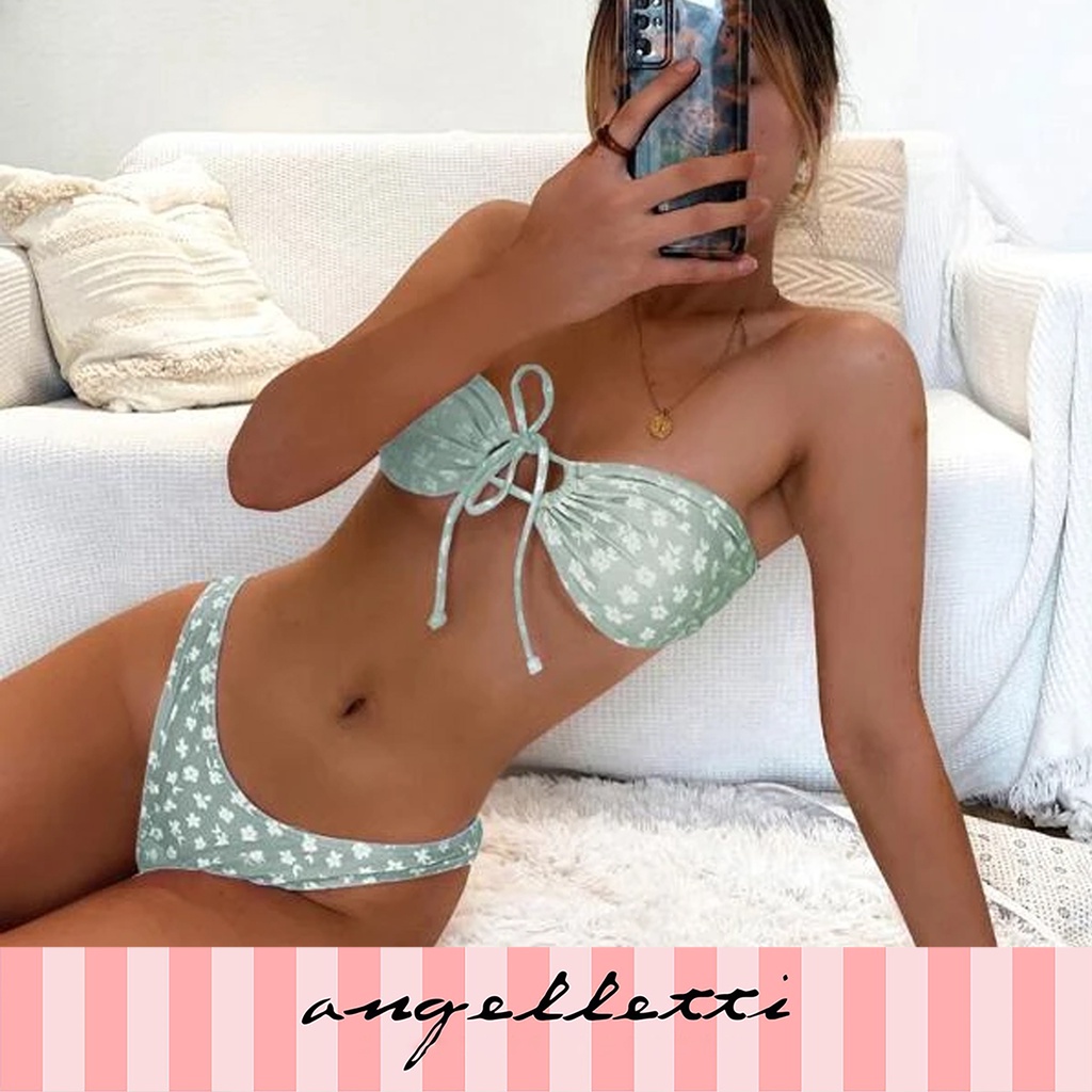 Bikini Set Baju Renang Premium Mint Green Pakaian Dalam