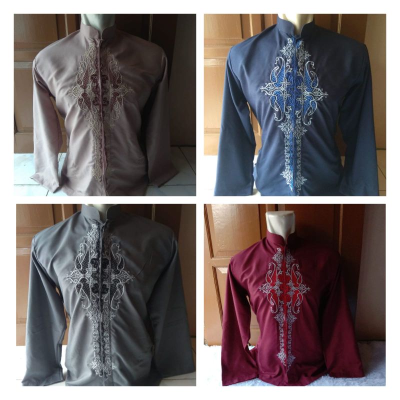Baju koko baju muslim baju pria baju lebaran gratis sarung