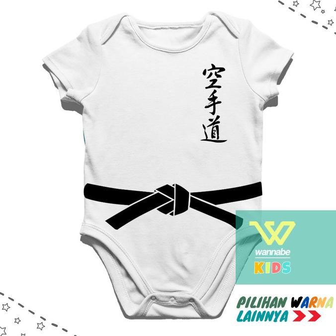 Jumper Bayi Custom Karate| Baju Bayi 0 - 12 bulan | Jumper Bayi Lucu