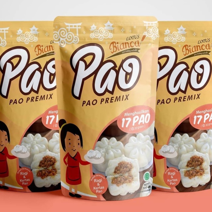 

Terlaris Bbb Tepung Premiks Bianca Pao / Bakpao 300 Gram