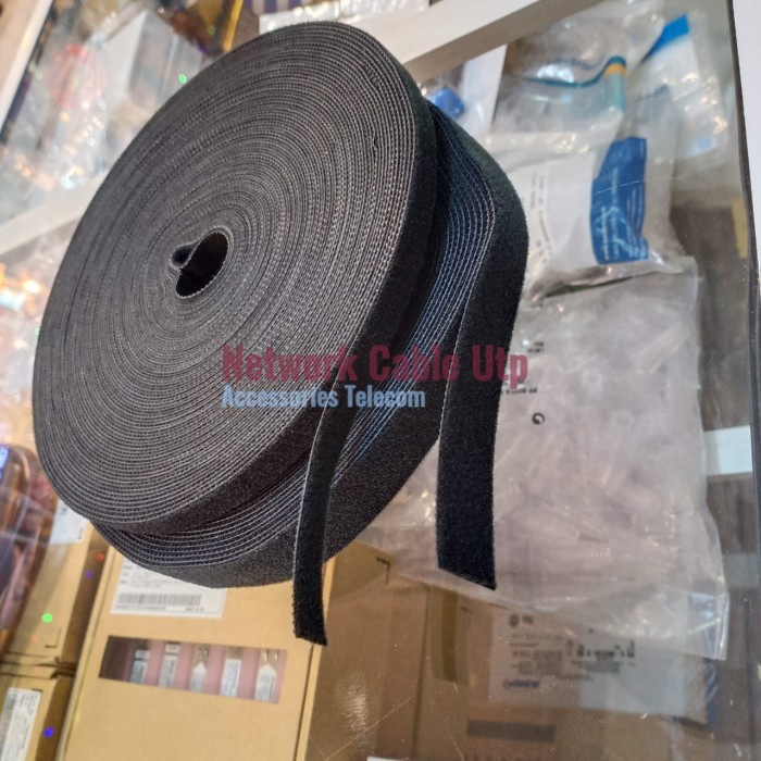 

Terlaris Cord Velcro Perekat/Magic Tape Pengikat/Perapih Kabel Organizer 25Mtr