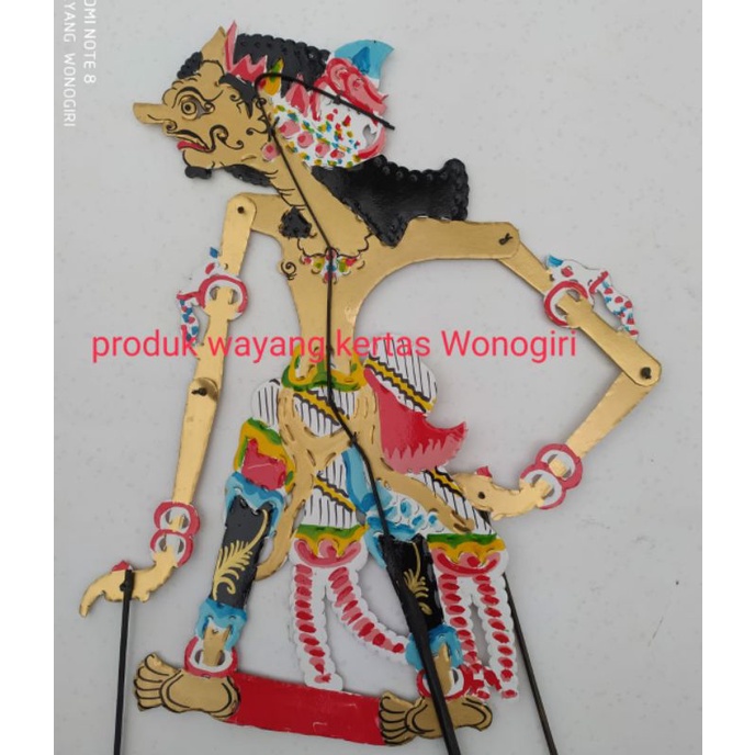 Wayang kulit kertas duplex Antasena solo/Ontoseno ukuran standar pentas pedalangan resmi