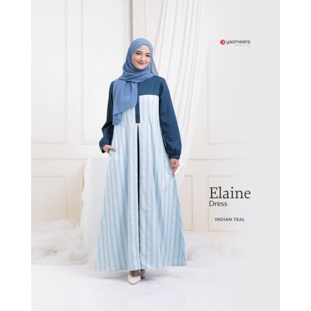 Izdihar Shop_ Gamis Elaine Dress by Yasmeera