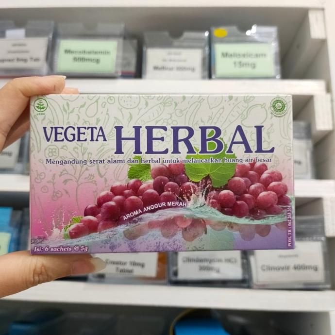 

Vegeta Herbal 1 box isi 6 sachet Original Aroma Anggur Merah
