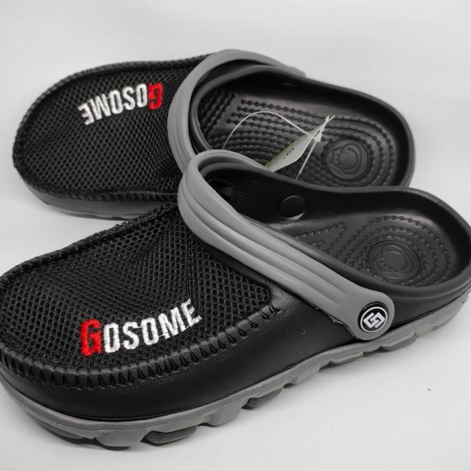 Sepatu Sandal Pria Jumbo S40-44 Merk Gosome Model Crocs Baim