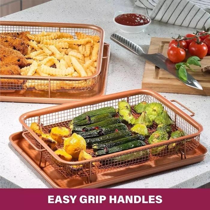 Nampan Pemanggang Cooper Crisper Tray Oven Tray Peniris Minyak