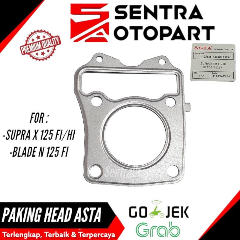 Perpak paking head het silinder atas Supra x 125 fi 2014 supra x 125 helm in asta