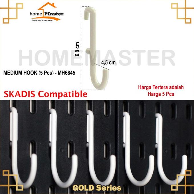 

homemaster gantungan/kait/holder/hook pegboard m plastik mh6845 terbaik