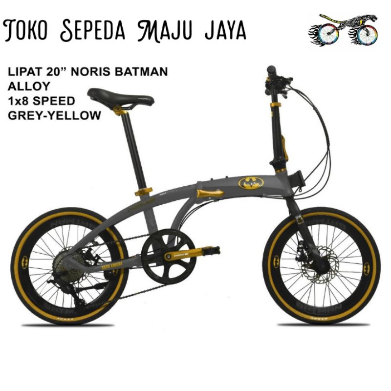 Sepeda Lipat 20 Pacific Noris Batman Folding Bike 20”