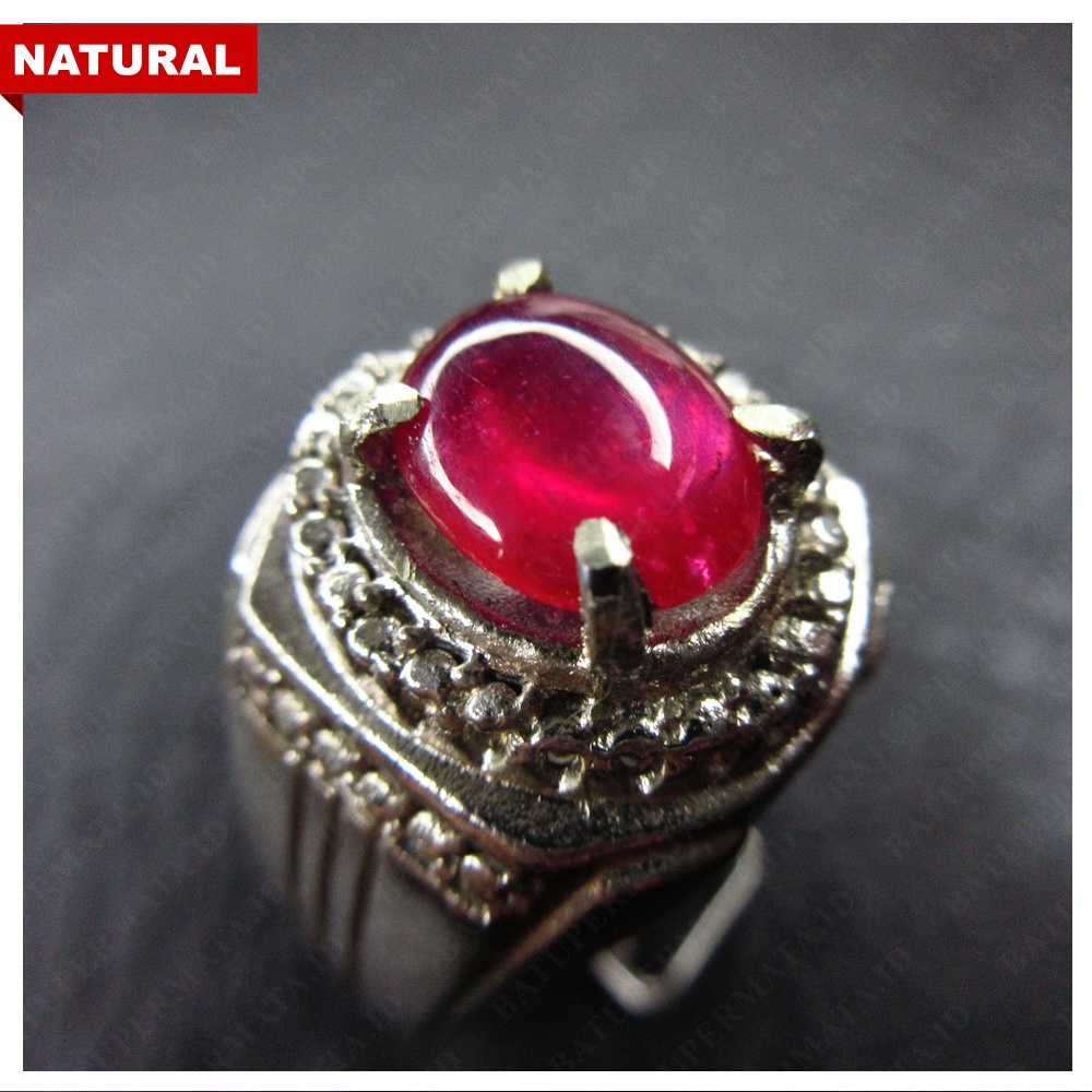 RUBY MERAH DELIMA - CINCIN BATU PERMATA NATURAL