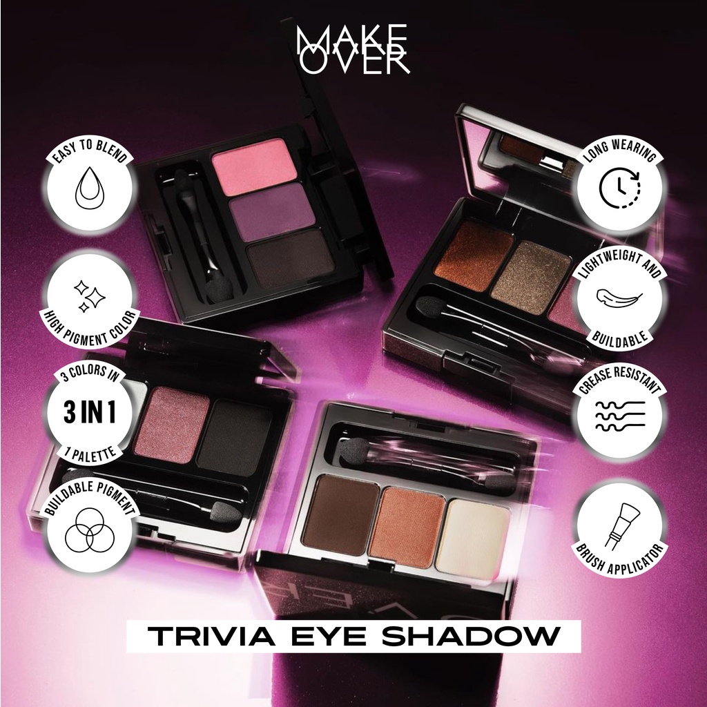 MFI - MAKE OVER Trivia Eye Shadow  6 g | 100% ORIGINAL