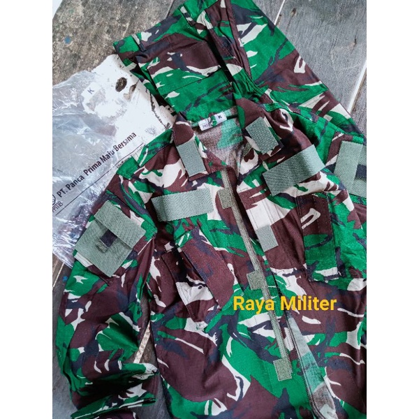 ORI 100%. Baju PDL TNI jatah terbaru. saku miring + pelkro