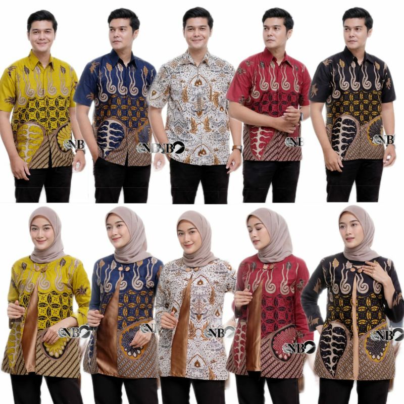 Maura Couple - Sania Ruffle Batik Couple JUMBO ori Ndoro jowi DNT Garansi Termurah