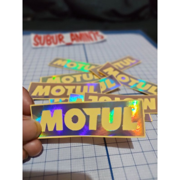 

Stiker Motul hologram