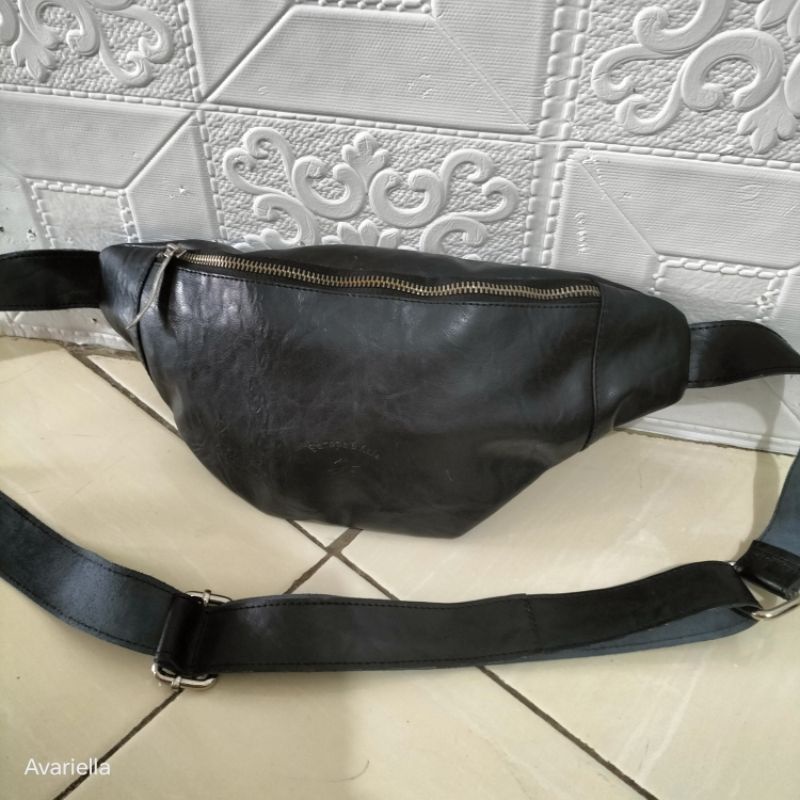 Tas Wb tas pinggang cowok kulit