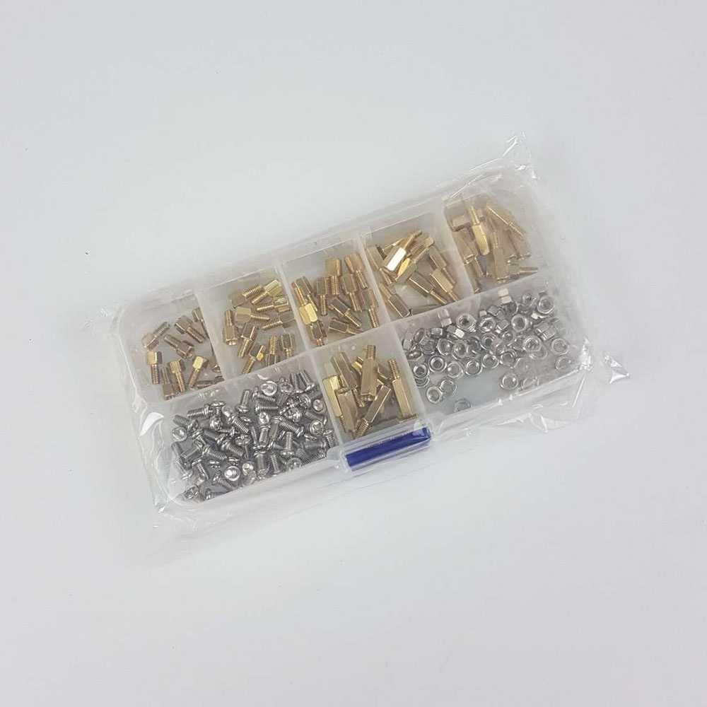 XHHD Set Hex Stand-Off &amp; Spacer Kit Aksesoris PCB Tipe M3 180 PCS