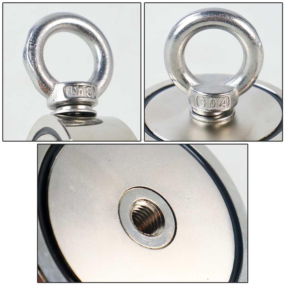 HYSAMTA Magnet Gantungan Double Round Hook Strong Neodymium 60mm - D60 Gantungan Baju Baju Bayi Rak Baju Anak Hanger Baju Putih Gantungan Baju Dinding Gantungan Baju Berdiri Gantungan Baju Bayi Rak Gantungan Baju Kayu Putih Hiasan Dinding