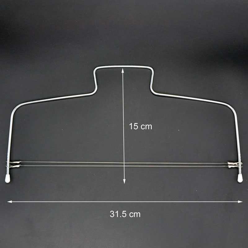 Pemotong Kue Tar Adjustable Wire Cake Cutter Slicer Leveler Stainless