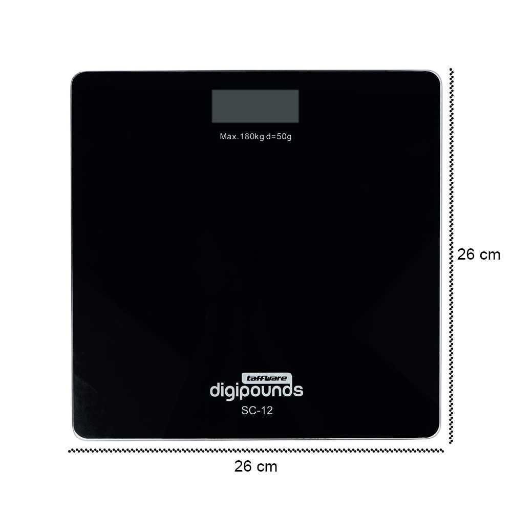 Taffware Digipounds Timbangan Badan Digital Temperature Battery SC-12