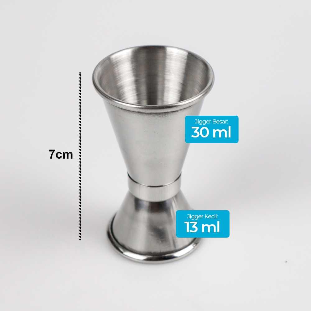 One Two Cups 6 in 1 Bartender Cobbler Cocktail Shaker 550ml - BA016