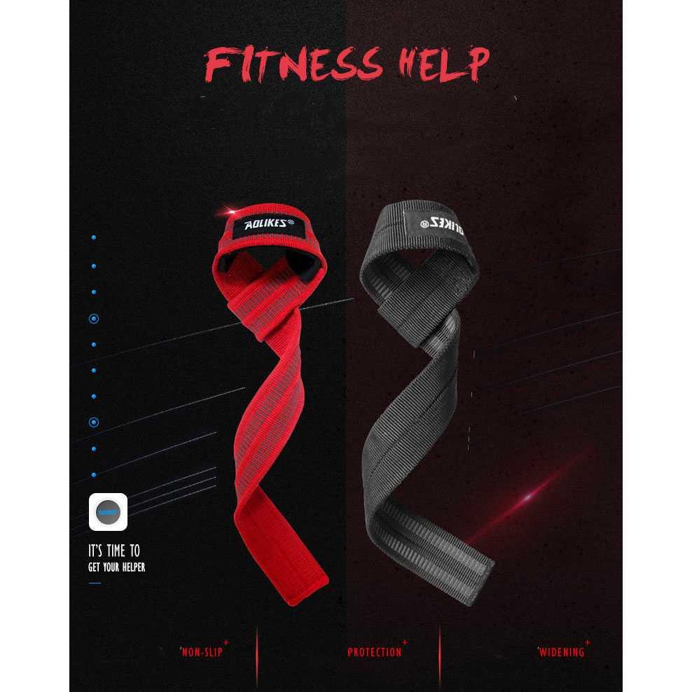 AOLIKES Strap Tangan Angkat Beban Anti Slip Strap Weight Lifting 2 PCS 7635 Alat Gym Alat Gym Alat Olahraga Tali Alat Olahraga Tali Alat Olahraga Murah Alat Olahraga Murah Alat Olahraga Lompat Tali Alat Olahraga Lompat Tali Alat Olahraga Tangan Alat Olahr