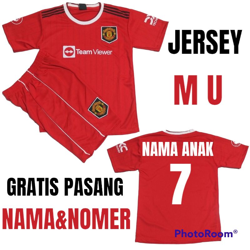 SETELAN JERSEY MAN-CHES-TER UNITED /UMUR 1-12 thn