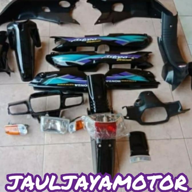 Cover Full Set Body 1 Motor + Lampu2 Honda Astrea Grand / Legenda