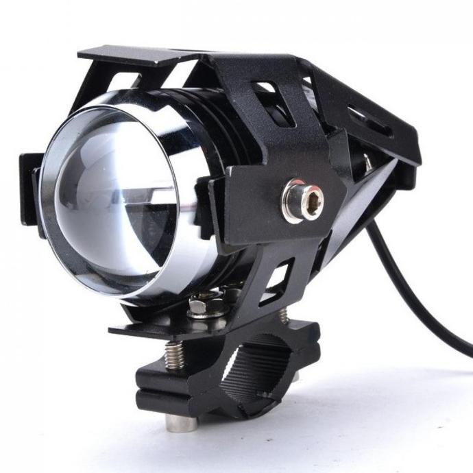 Lampu Tembak Sorot Motor LED 12 Volt DC 12V Putih 6000K Terang 1PC