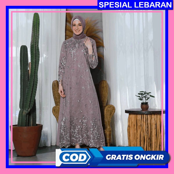 Gsmis Mewah Pesta Kondangan Midi Dress Jumbo Gamus Elegan Gamis Remaja Murah Bju Gmis Import Bj Terb