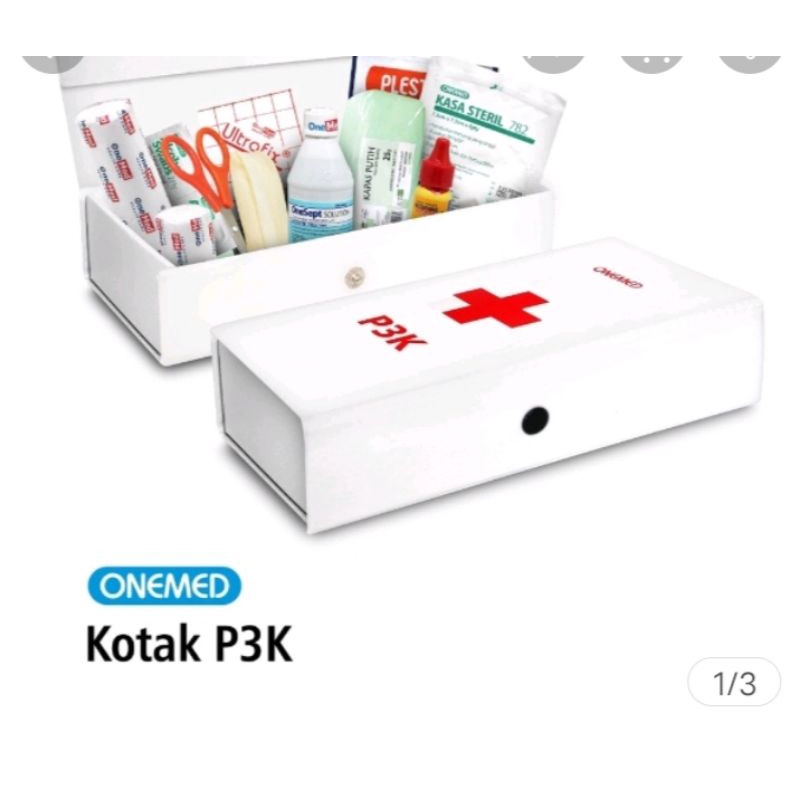 kotak P3K Onemed lengkap dengan isinya