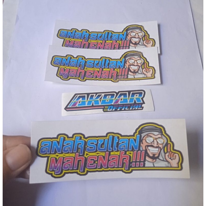 

BAYAR DITEMPAT Stiker anak sultan mah enak