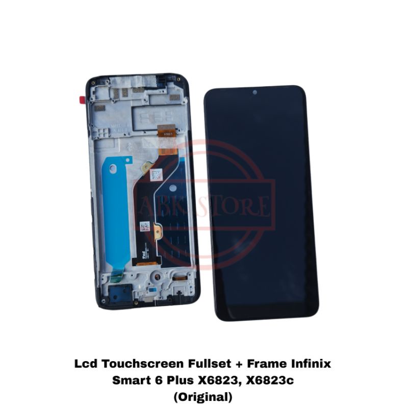LCD TOUCHSCREEN + FRAME INFINIX SMART 6 PLUS X6823 X6823C ORIGINAL FULLSET