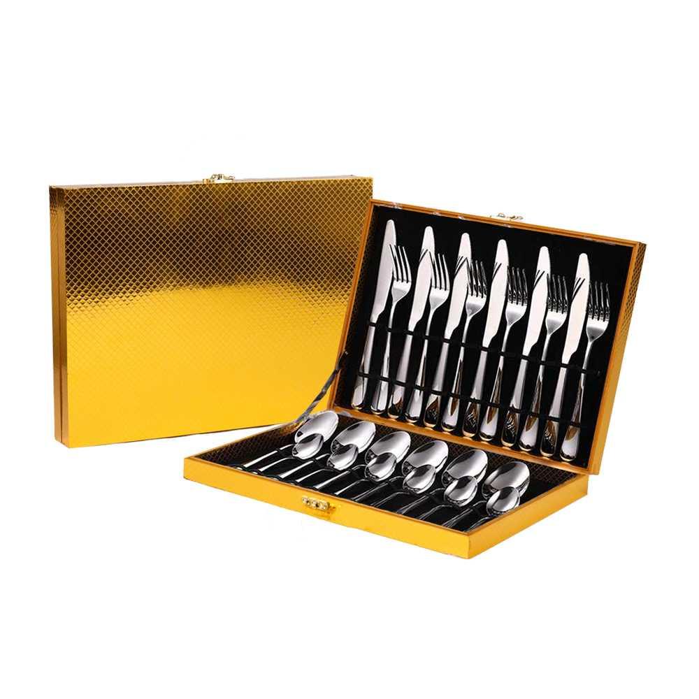 Elegant Life Set Perlengkapan Makan Sendok Garpu Pisau 24PCS JA24 Sendok Garpu Set Sendok Plastik Sendok Korea Stainless Sendok Garpu Plastik Bening Plastik Souvenir Sendok Makan Stainless Sendok Garpu Set Stainless Sendok Korea Set Souvenir Sendok Sendok