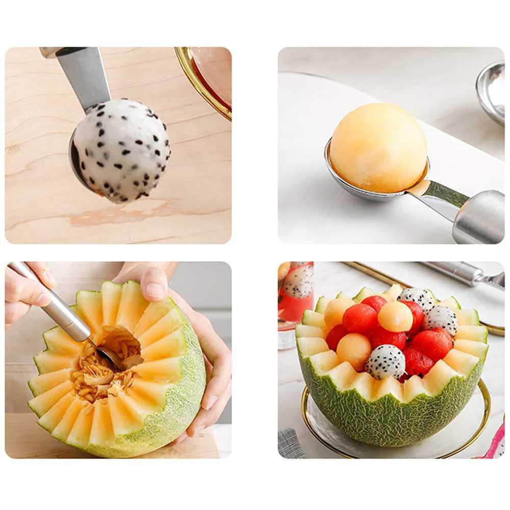 Walfos Sendok Pengupas Buah Salad Double-headed Fruit Spoon - WYV737 Pengupas Buah Peeler Buah Dan Sayur Pisau Kupas Buah Alat Pengupas Buah Alat Kupas Buah Pengupas Kelapa Alat Pengupas Kelapa Pengupas Buah Dan Sayur Souvenir Pengupas Buah