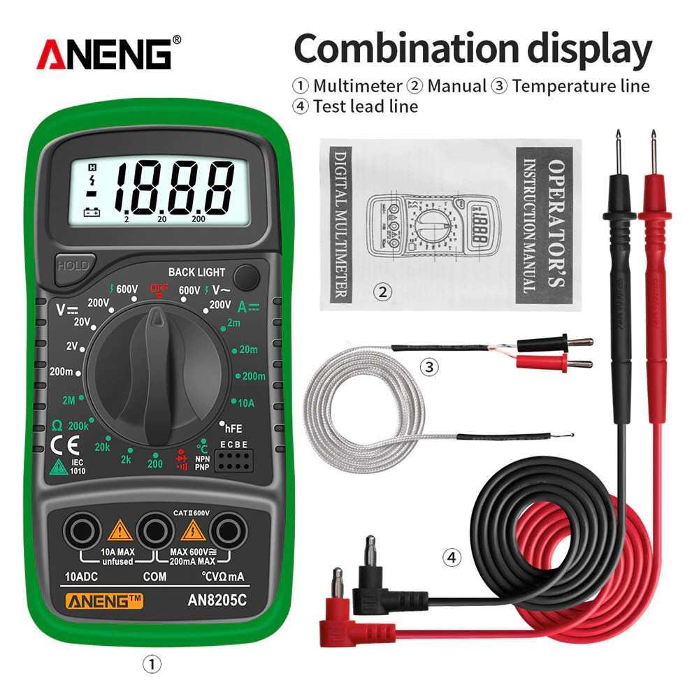 ANENG Digital Multimeter Voltage Tester AN8205C Scoter Listrik Scoter Listrik Volt Meter Motor Volt Meter Motor Volt Meter Digital Volt Meter Digital Volt Meter Ac Volt Meter Ac Tester Digital Multitester Tester Digital Multitester Volt Meter Mini Volt Me