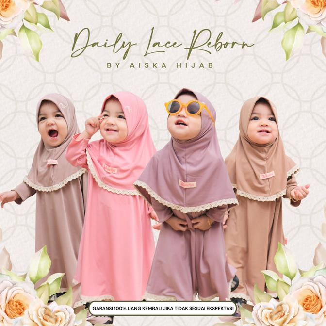 Baju Muslim Gamis Anak Bayi Perempuan 0 1 2 3 4 Tahun Premium Terbaru