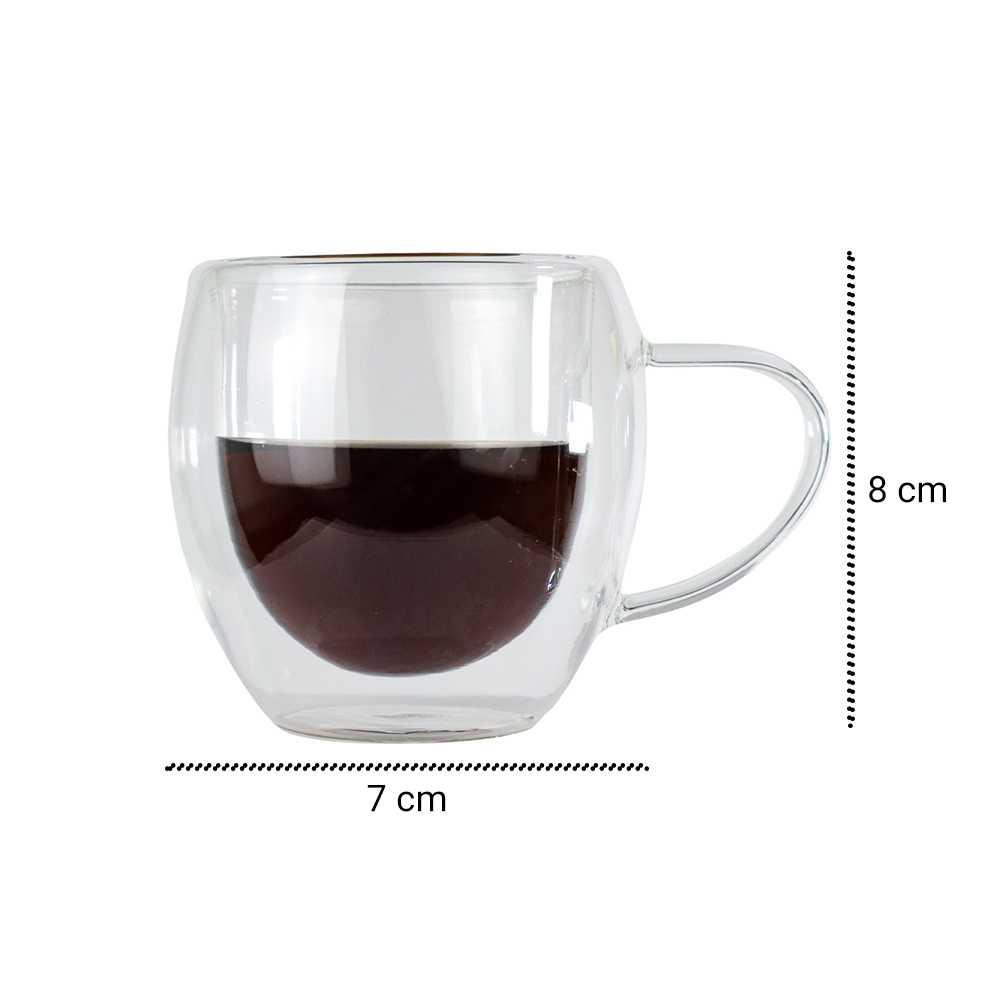 Cangkir Kopi Anti Panas Double-Wall Glass Round 160ml One Two Cups Mug Gelas Kaca Cangkir Set Cangkir Kopi Cangkir Set Keramik Gelas Teh Gelas Keramik Cangkir Plastik Gelas Lucu Tea Set Cangkir Stainless Cangkir Keramik Cangkir Kopi Set Gelas