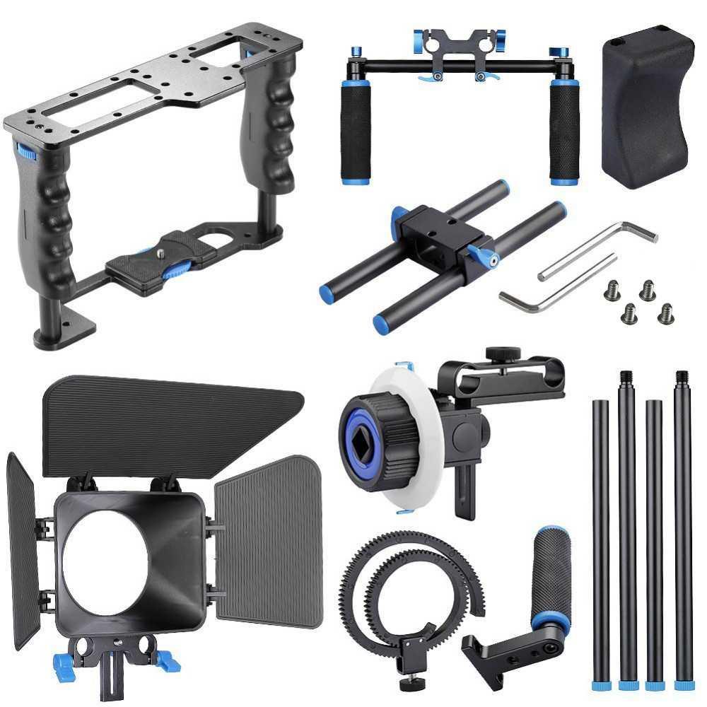 Rig Kamera DSLR 5 in 1 Stabilizer+Shoulder Support+Follow Focus - D221