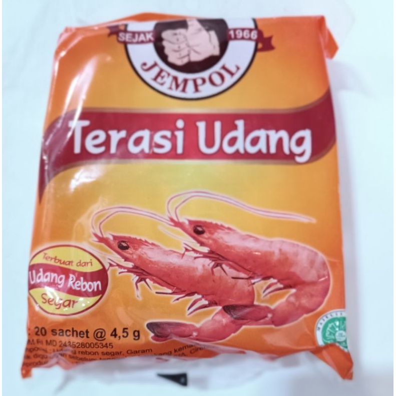 

Terasi Udang Cap Jempol @1Pack isi 20 Sachet 100Gr Khas Cirebon