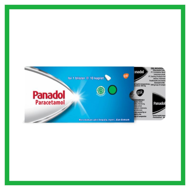 Panadol Biru Paracetamol 1 Strip 10 Tab