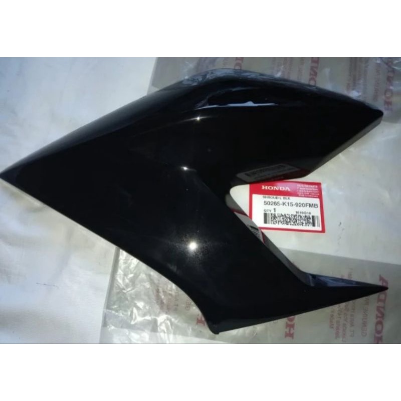 Shroud Kupingan Sayap tangki cb150r LED hitam ORI ahm