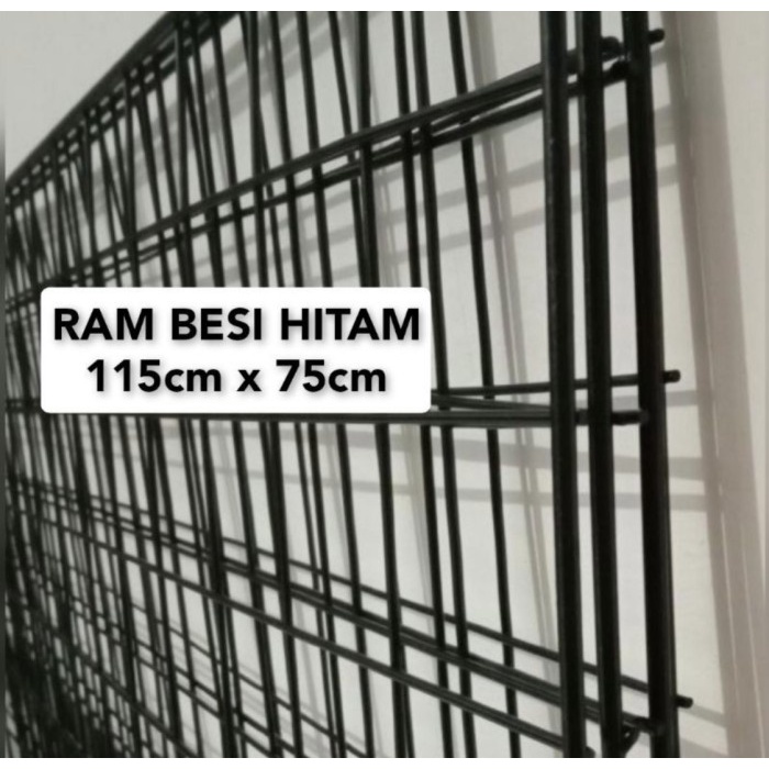 Terlaris Ram Kawat Dinding Pajangan Hp 115X75Cm Hitam