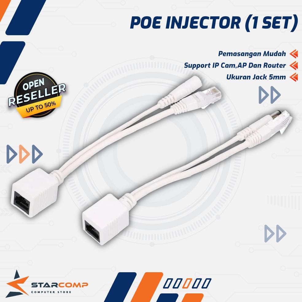 Kabel Poe Splitter / Injector / Power LAN 1 Pasang