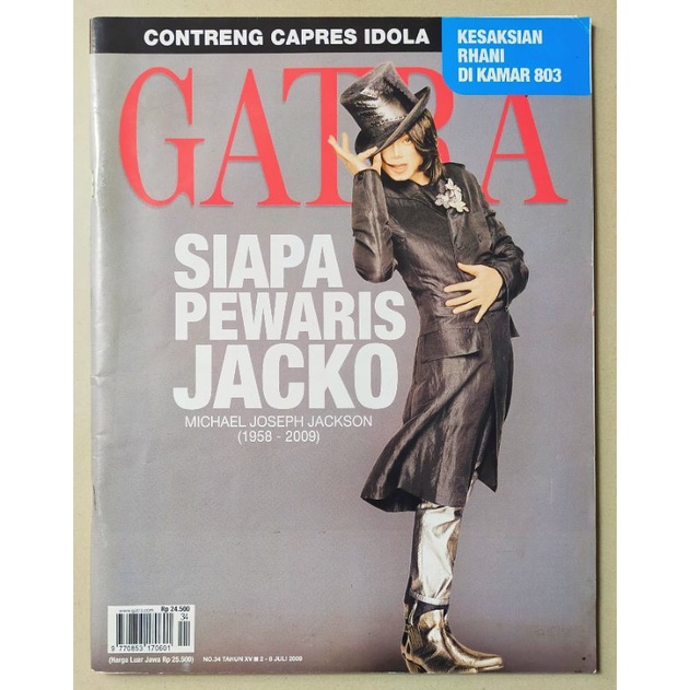 Majalah Gatra 2 Juli 2009 : Michael Jackson - Siapa Pewaris Jacko?